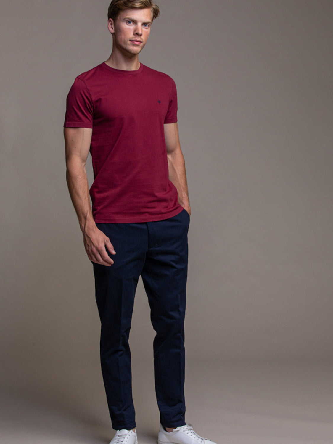 Thierry T-Shirt - Bordeaux Red