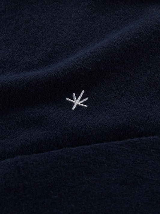 Alsace Roll Neck Sweater - Navy