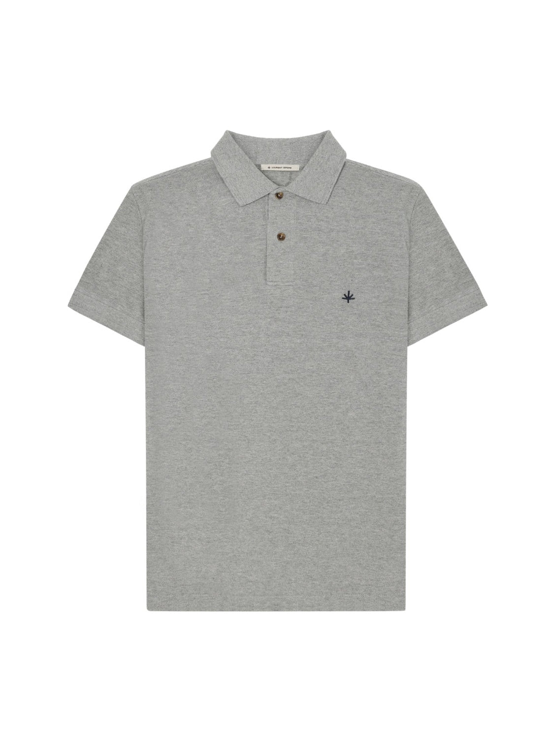 Hugo Cotton Pique Polo in Gris Melange