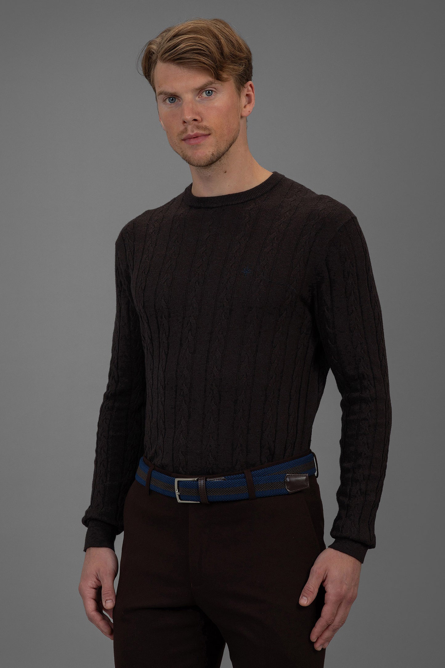 Sorbonne - Cable Sweater - Brown