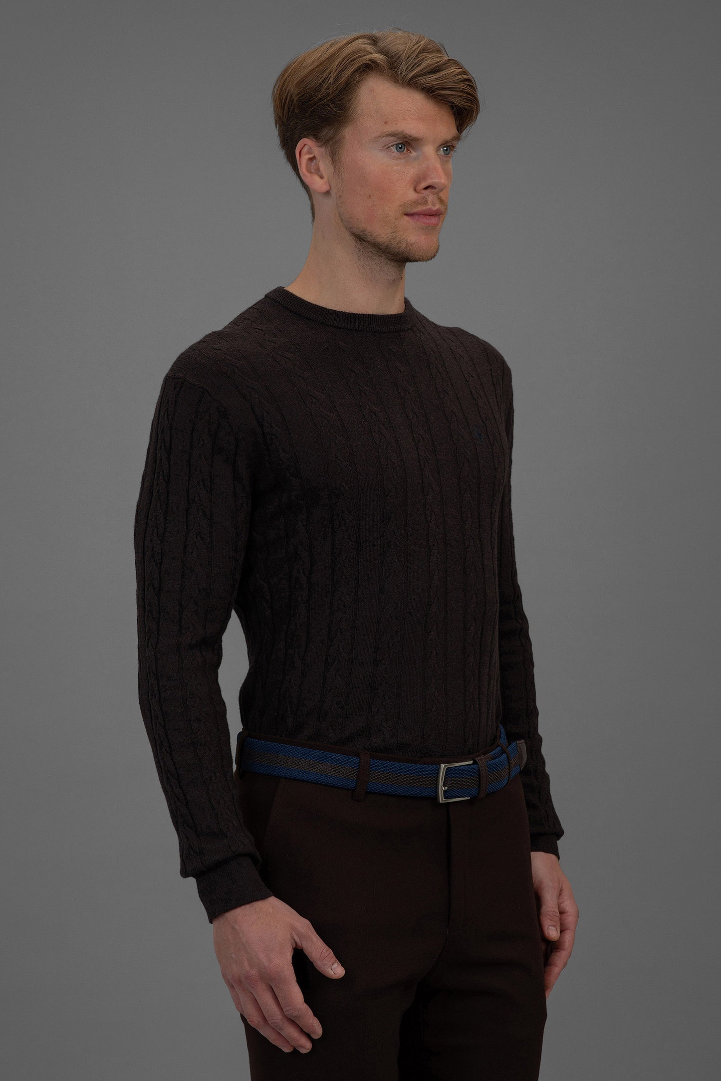 Sorbonne - Cable Sweater - Brown
