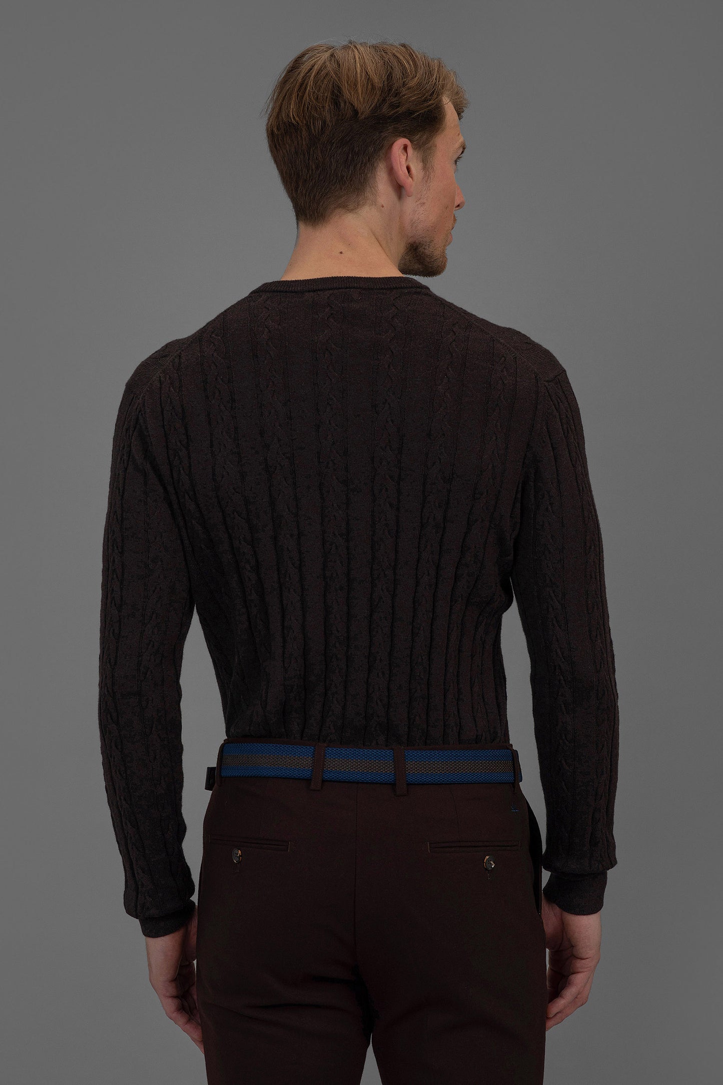 Sorbonne - Cable Sweater - Brown