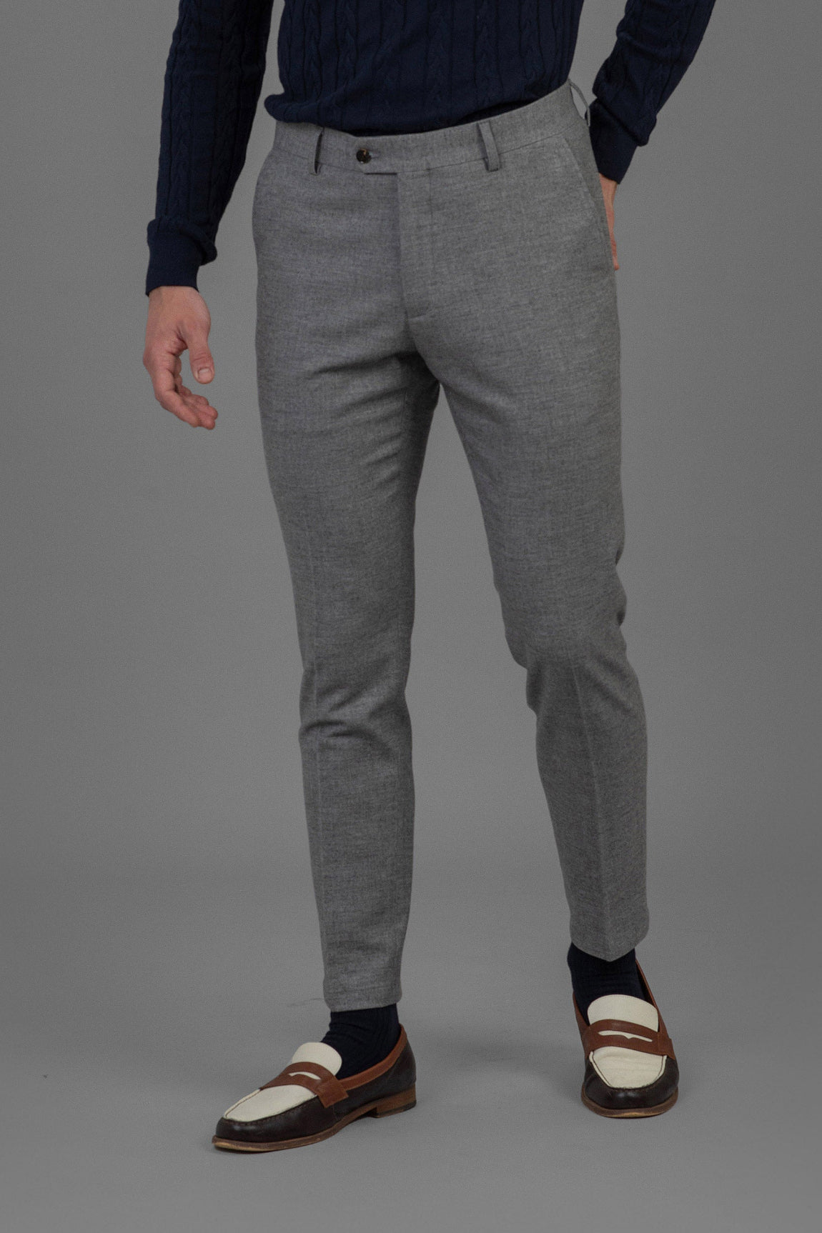 Pierre - Flannel Trouser - Grey