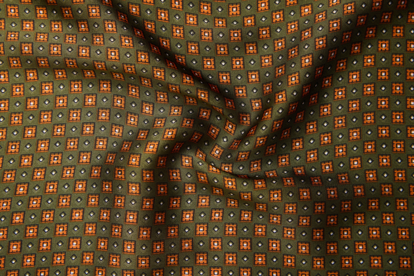 Cheverny Shawl - Groen met Oranje