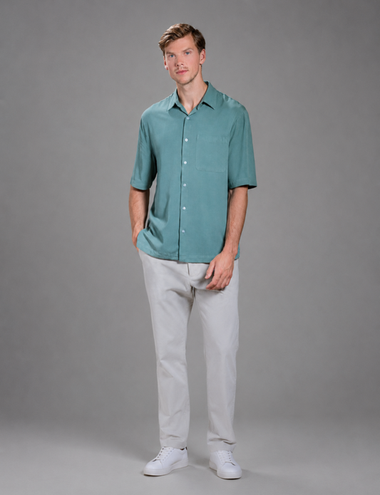 Menton - Short-sleeved Bowling Shirt