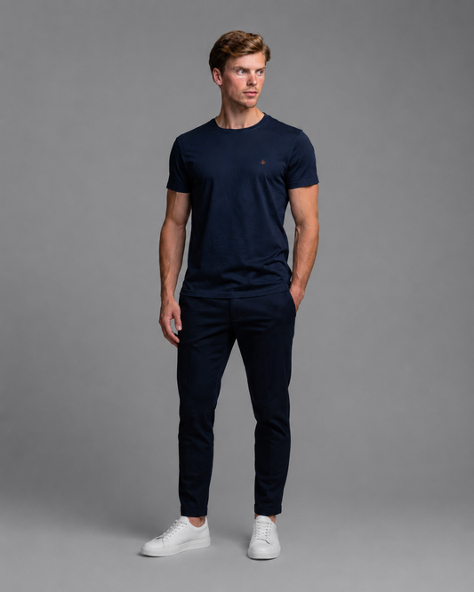 Ritz Zijde T-shirt Blauw