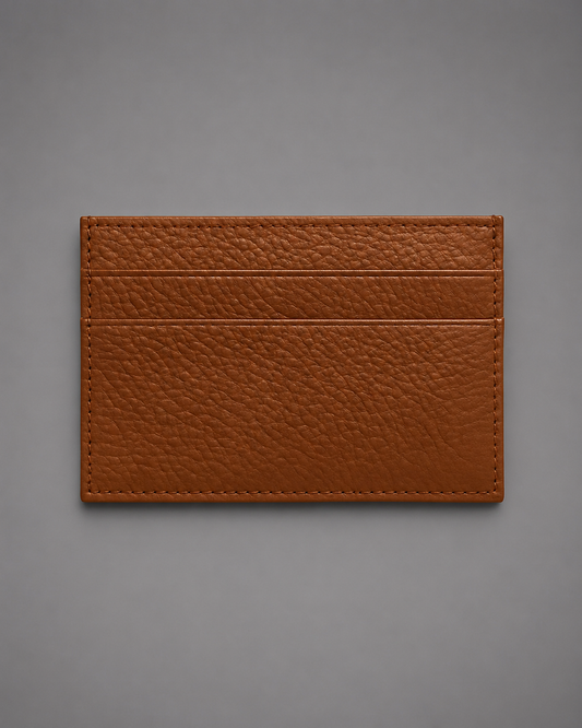 Millau- Leather Cardholder - Cognac