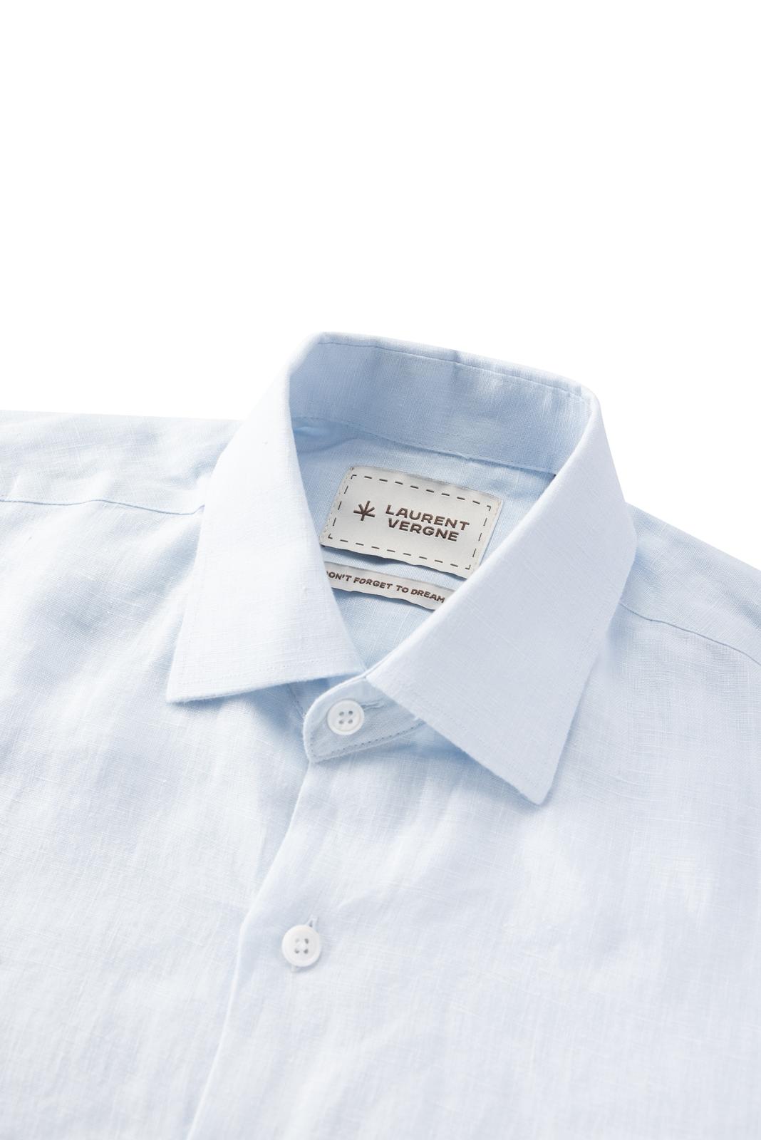 Toulon Linnen Shirt - Licht Blauw