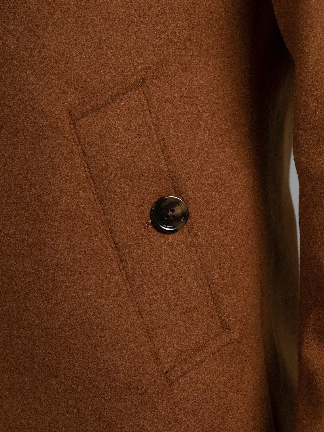 Cognac single breasted Coat
