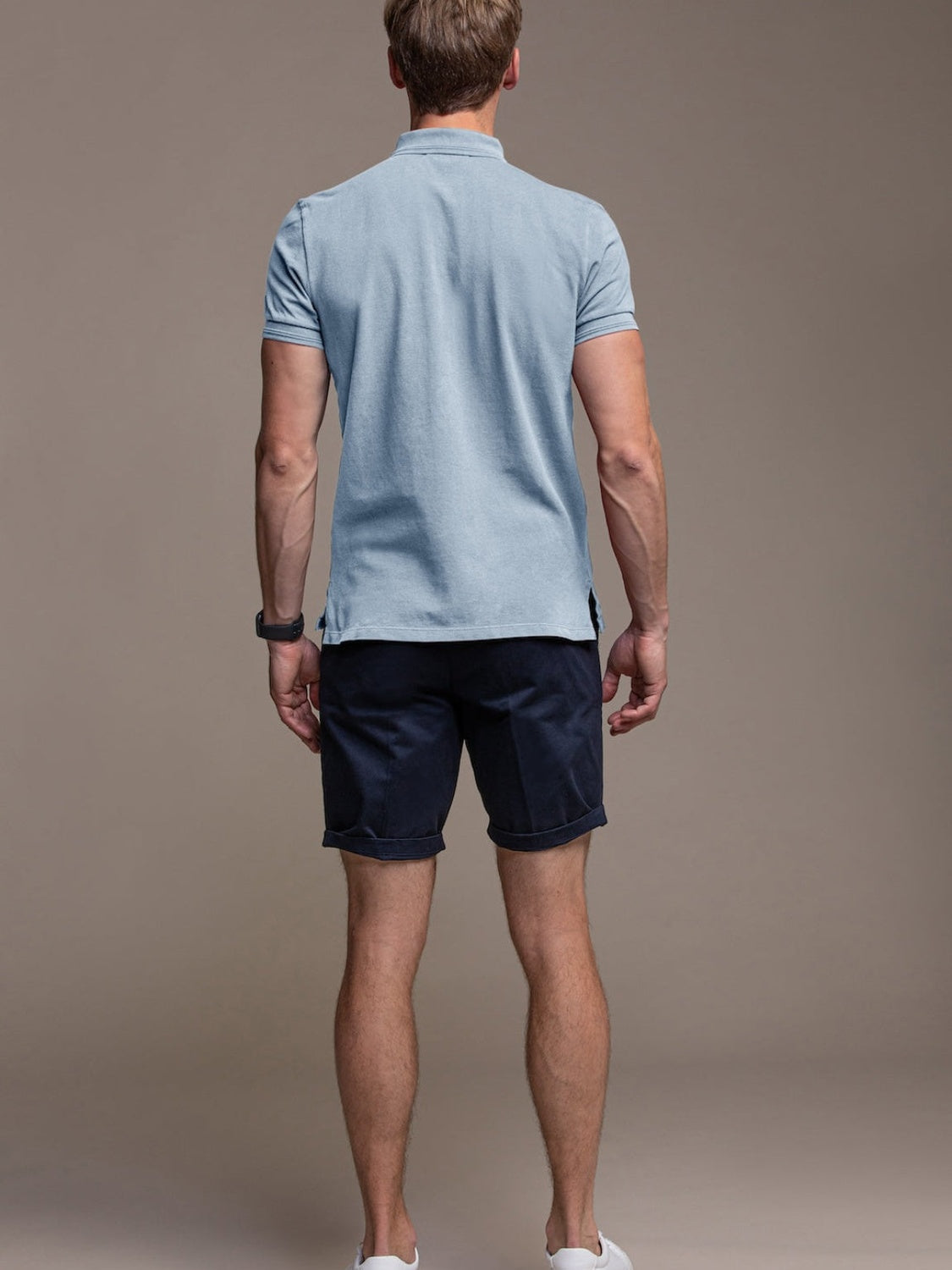 Hugo Cotton Pique Polo in Blue Ciel