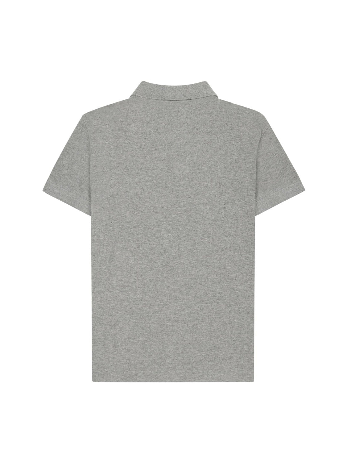 Hugo Cotton Pique Polo in Gris Melange