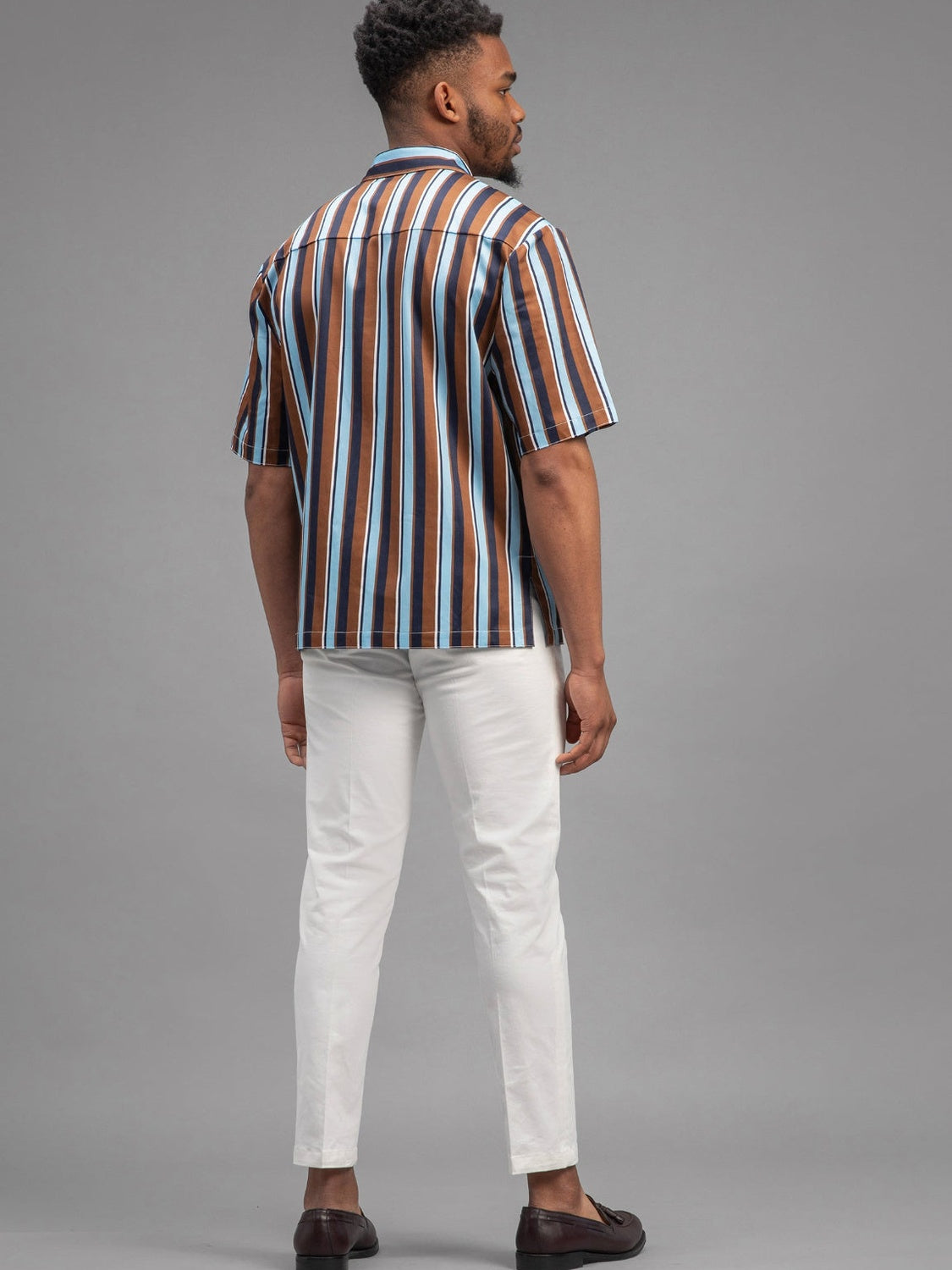 Saint-Tropez - Colored Striped Bowling Shirt