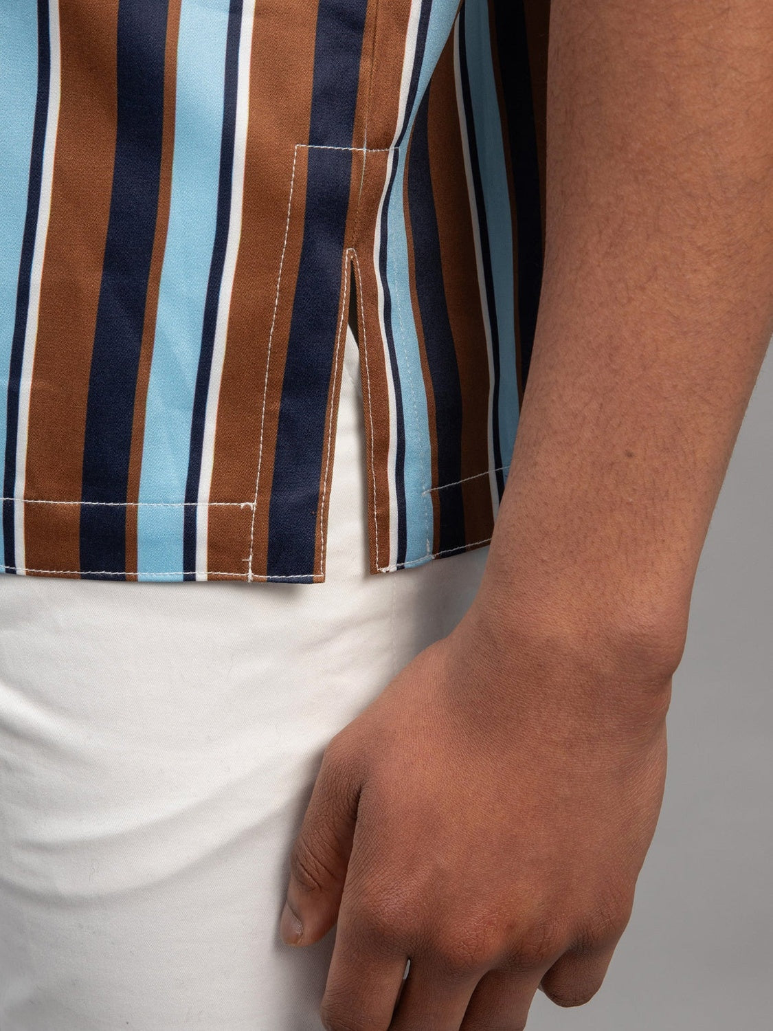 Saint-Tropez - Colored Striped Bowling Shirt