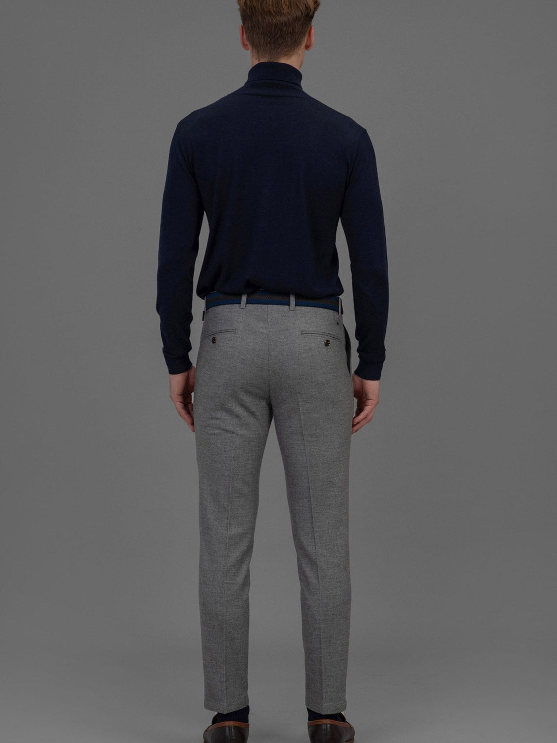 Roger Roll Neck Sweater - Navy